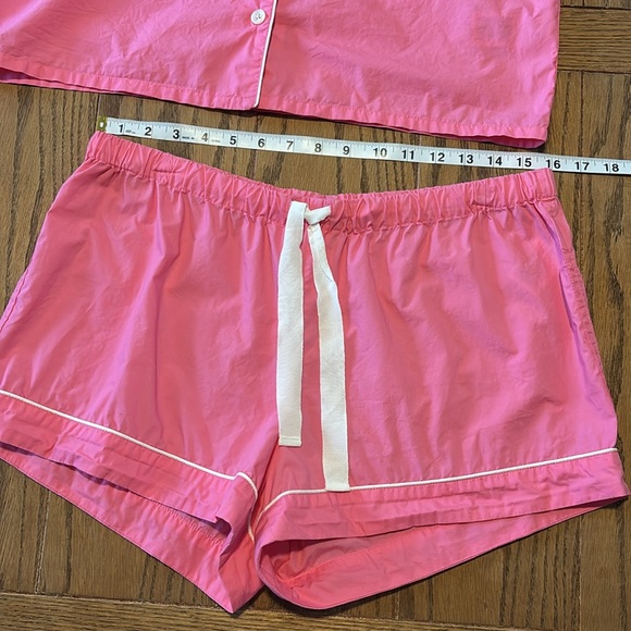 J. Crew Short-Sleeve End-on-end Pajama Set, M - Picture 3 of 9